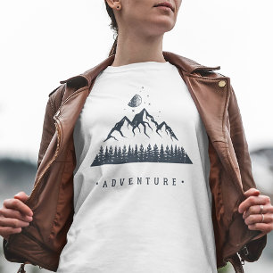 Camiseta Naturaleza geométrica moderna Aventura de las mont