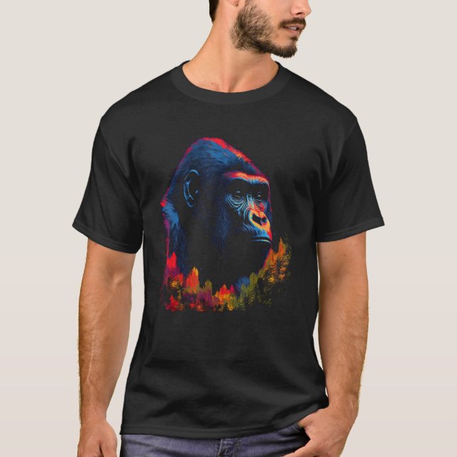 Camiseta Naturaleza Gorila (Anverso)