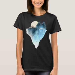 Camiseta Naturaleza gráfica de la Luna Diseño Bosque Gráfic