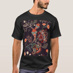 Camiseta Naturaleza india floral grande sin foco