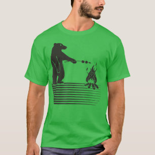 Camiseta Naturaleza irónica de la parrilla de osos de anima