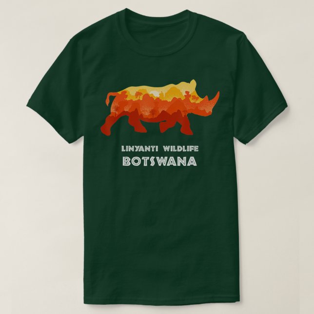 Camiseta Naturaleza Linyanti Parque nacional Safari de Bots (Diseño del anverso)