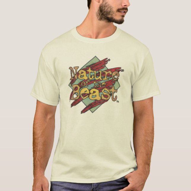 Camiseta "Naturaleza logotipo resistido de la bestia" (Anverso)