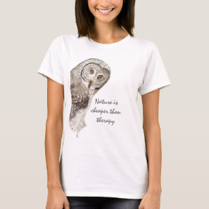 Camiseta "Naturaleza más barata que la terapia" Humor Water