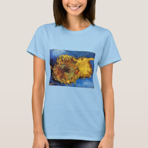 Camiseta Naturaleza muerta con dos girasoles cortados de Vi