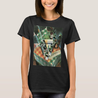 Camiseta Naturaleza muerta con mantel a cuadros de Juan Gri
