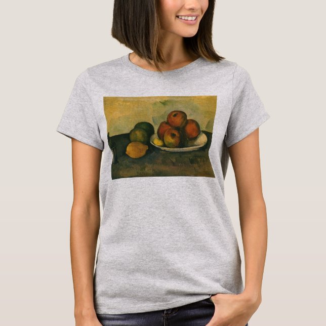 Camiseta Naturaleza muerta con manzanas de Paul Cezanne (Anverso)
