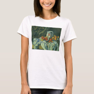 Camiseta Naturaleza muerta, cortina y jarra de Paul Cezanne