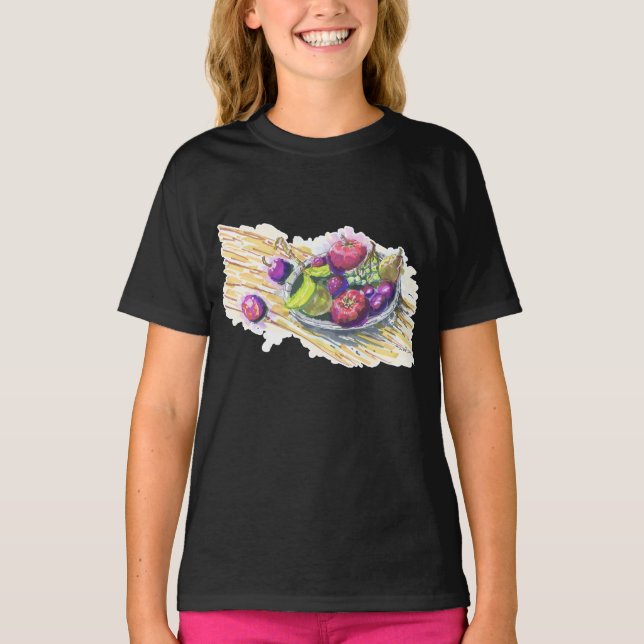 Camiseta Naturaleza Muerta de Frutas (Anverso)