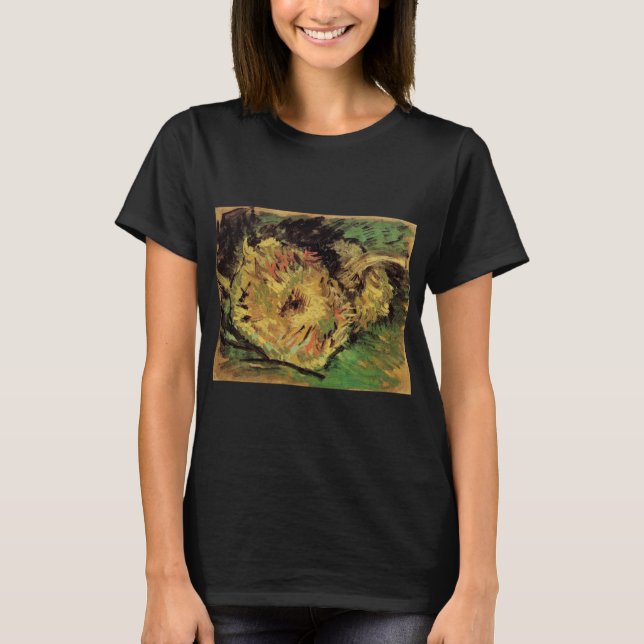 Camiseta Naturaleza muerta Dos girasoles cortados por Vince (Anverso)