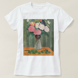 Camiseta Naturaleza muerta floral rosa vintage de Henri Rou