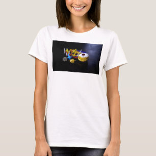 Camiseta Naturaleza muerta simbólica de Hanukkah de Slipper