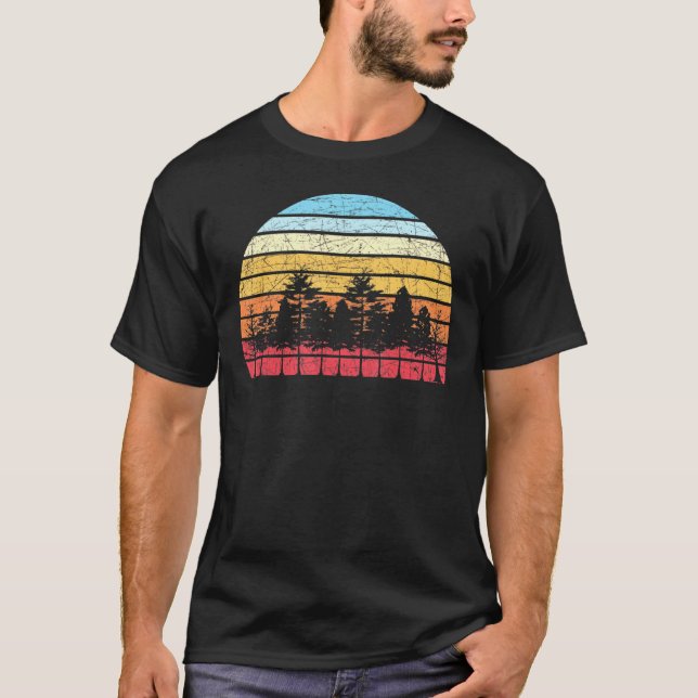 Camiseta Naturaleza natural de los árboles silvestres al ai (Anverso)
