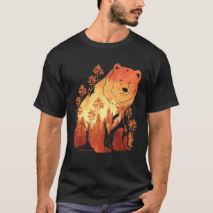 Camiseta Naturaleza Oso Marrón al aire libre Selva silvestr