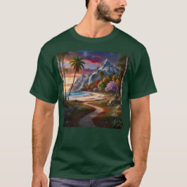 Camiseta Naturaleza Paisaje Escénico Desierto Océano Playa