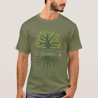Camiseta Naturaleza. ¿Quién Sabía? Árbol y raíces