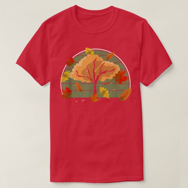 Camiseta Naturaleza Retro Árbol forestal Vida silvestre oto (Diseño del anverso)