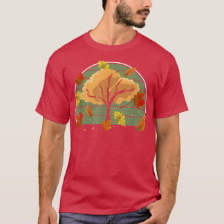Camiseta Naturaleza Retro Árbol forestal Vida silvestre oto