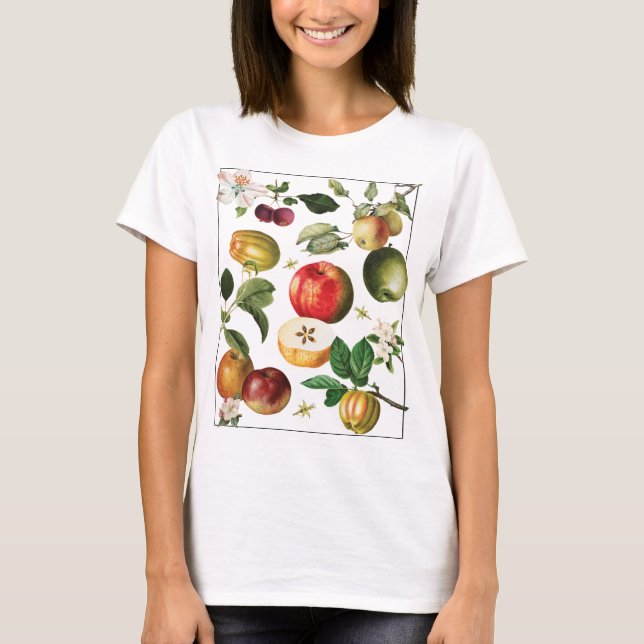 Camiseta Naturaleza romántica Apple Fruit Farmcore Campo C (Anverso)
