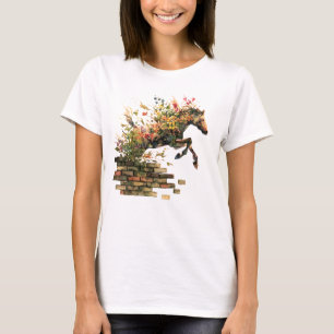 Camiseta Naturaleza Salto de Caballos Botánicos Florales