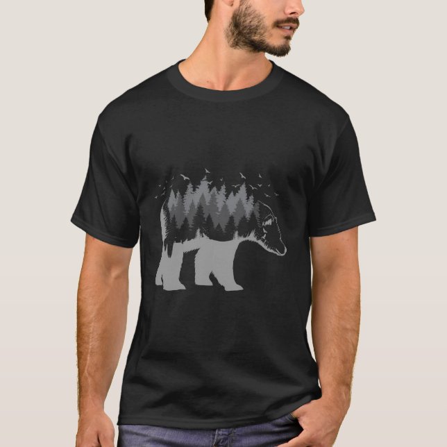 Camiseta Naturaleza salvaje Grizzly Bear Selva Natural (Anverso)