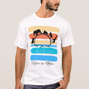 Camiseta Naturaleza Salvaje: Siluetas de Animales
