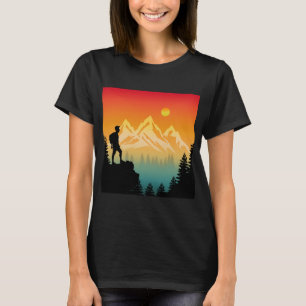 Camiseta Naturaleza Senderismo Montaña Escenario Forestal