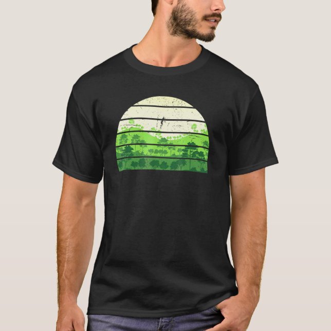 Camiseta Naturaleza silvestre al aire libre Bosque retro de (Anverso)