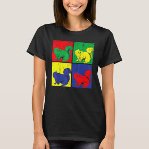 Camiseta Naturaleza silvestre animal ardilla de arte pop