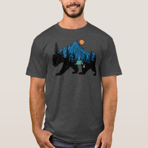 Camiseta Naturaleza silvestre Animal Camping Bear Premium