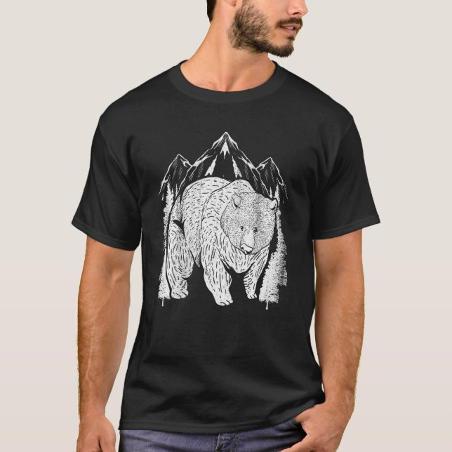 Camiseta Naturaleza silvestre de los bosques Montañas al ai (Anverso)