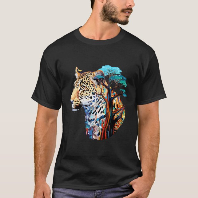 Camiseta Naturaleza silvestre del depredador mundial de ani (Anverso)