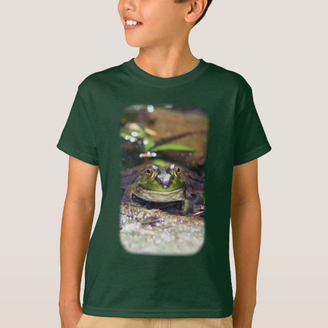 Camiseta Naturaleza sonriente de rana toro (Anverso)