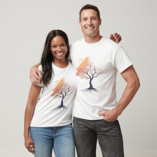 Camiseta Naturaleza Susurrante – Árbol Romántico Suave