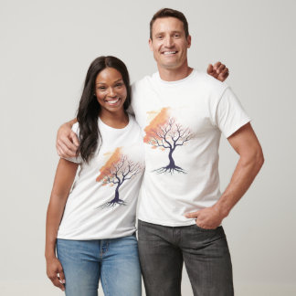 Camiseta Naturaleza Susurrante – Árbol Romántico Suave