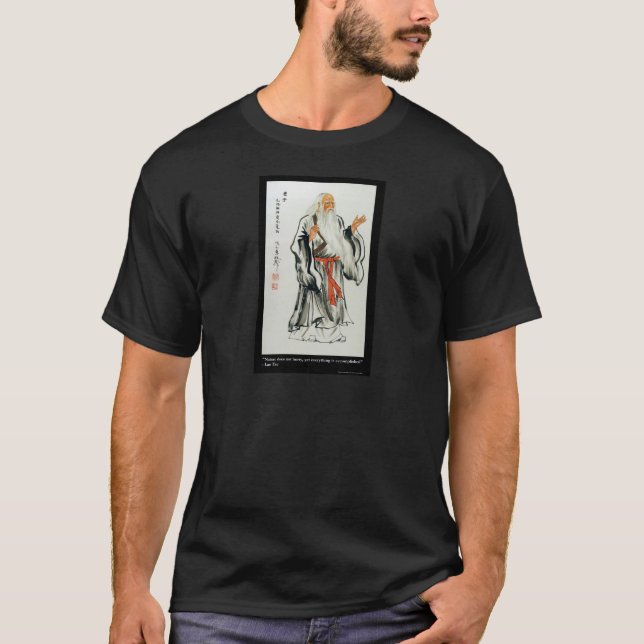 Camiseta Naturaleza tzú lao nunca hiere regalos de citas y  (Anverso)