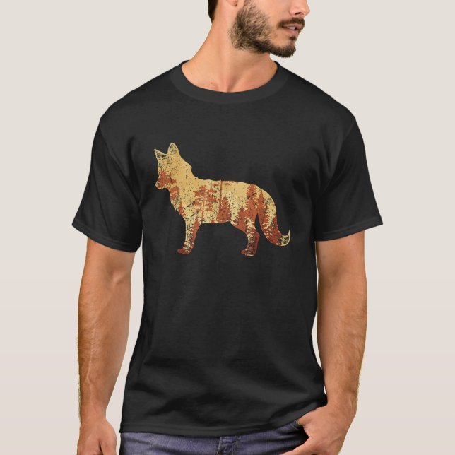 Camiseta Naturaleza Vida Silvestre Fox Animal Lover Árboles (Anverso)