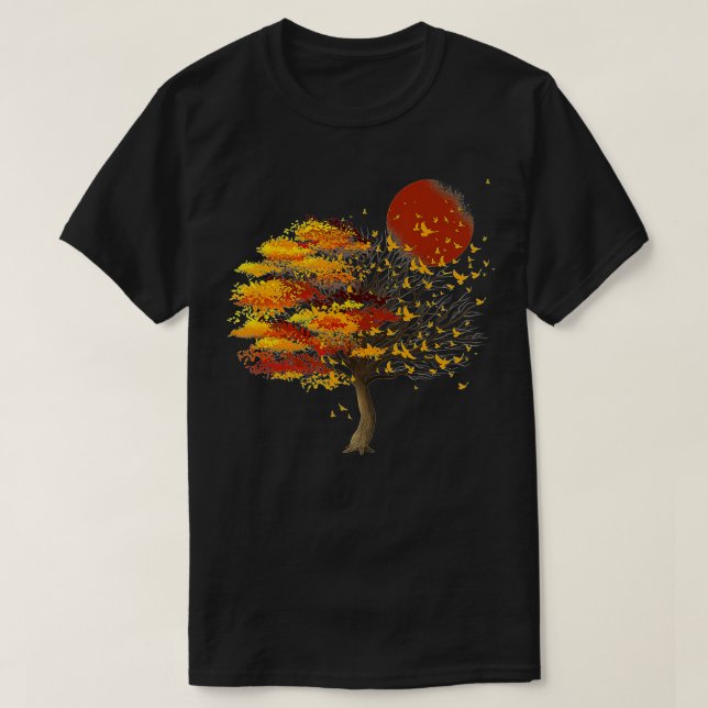 Camiseta Naturaleza Vida Silvestre Llenos De Árbol De Luna  (Diseño del anverso)