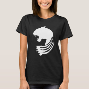 Camiseta Naturaleza y animal de la pantera enojada
