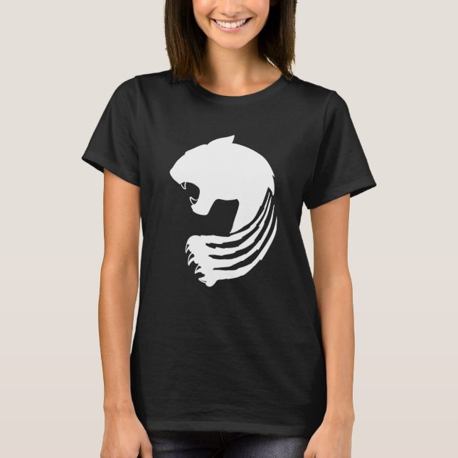 Camiseta Naturaleza y animal de la pantera enojada (Anverso)