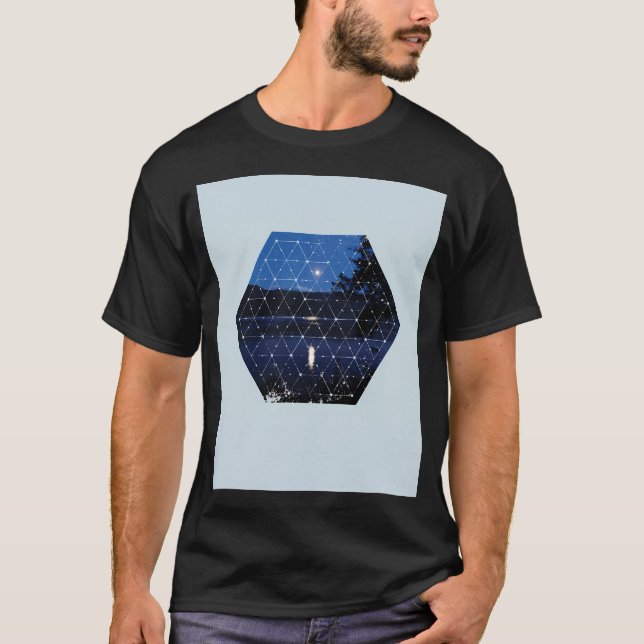 Camiseta Naturaleza Y Geometría - La Luna (Anverso)
