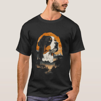 Camiseta Naturaleza Zen Paz Perro de Montaña de Berna