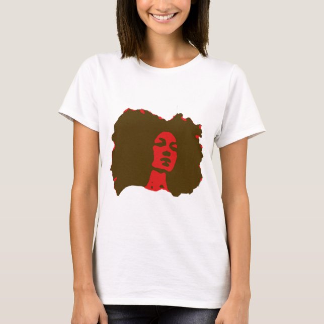 Camiseta Naturalmente yo chica del Afro (Anverso)