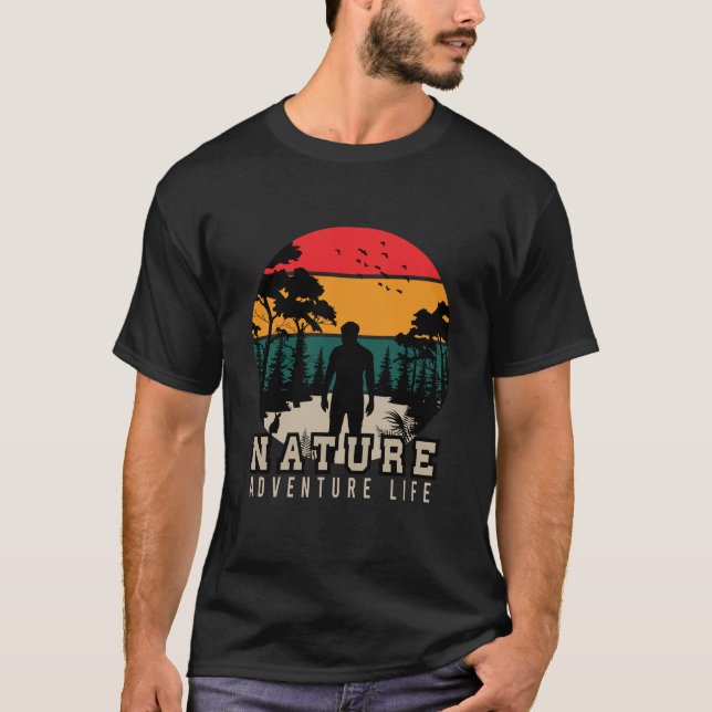 Camiseta   Nature adventure  lover sunset  (Anverso)