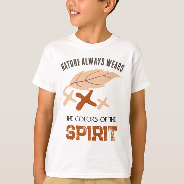 Camiseta "Nature Always Wears" Leaf  (Anverso)