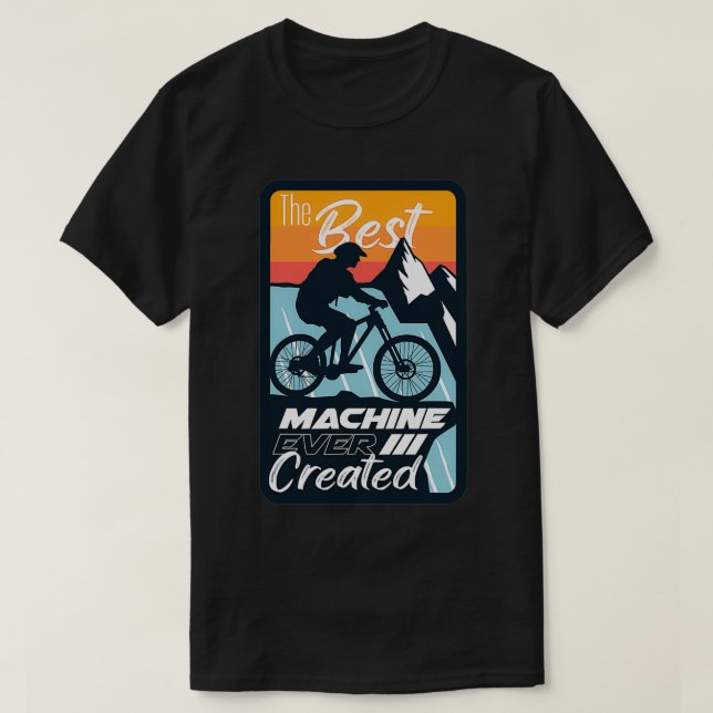 Camiseta Nature Bicycle The Best Machine Ever  (Diseño del anverso)