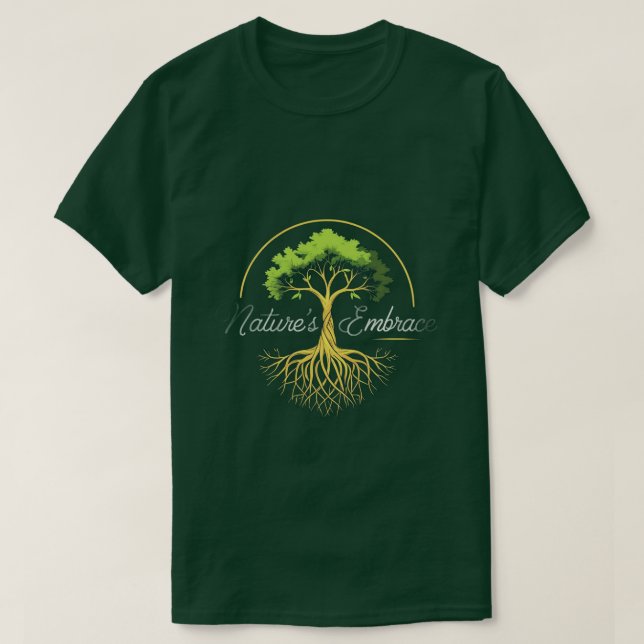 Camiseta Nature Embrace T-Shirt – Eco-Inspired Graphic (Diseño del anverso)