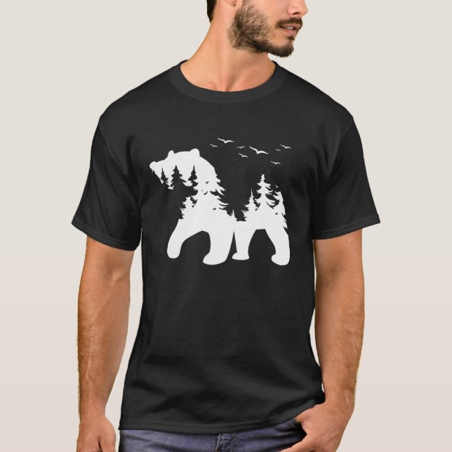 Camiseta Nature Forest Animal Grizzly Bear Outdoors Wildlif (Anverso)