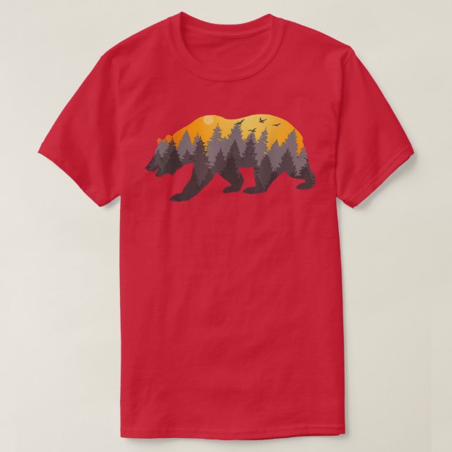 Camiseta Nature Forest Bear  (Diseño del anverso)