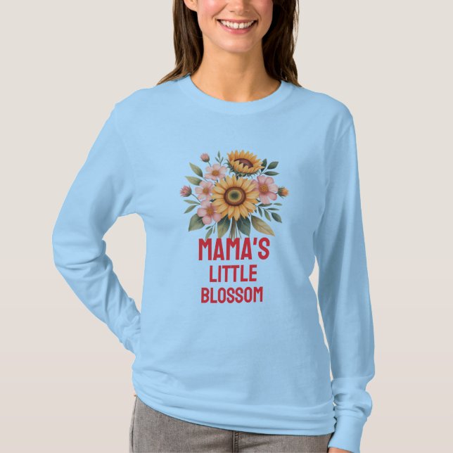 Camiseta Nature-Inspired Colorful Sunflower Nursery (Anverso)
